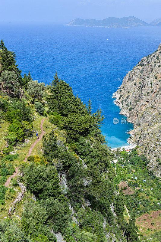 蝴蝶谷。蝴蝶谷来自Oludeniz, Fethiye，土耳其。